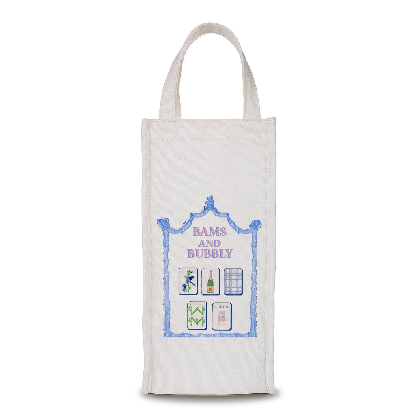 Wine Bag - Bams and Bubbly - Mahjong