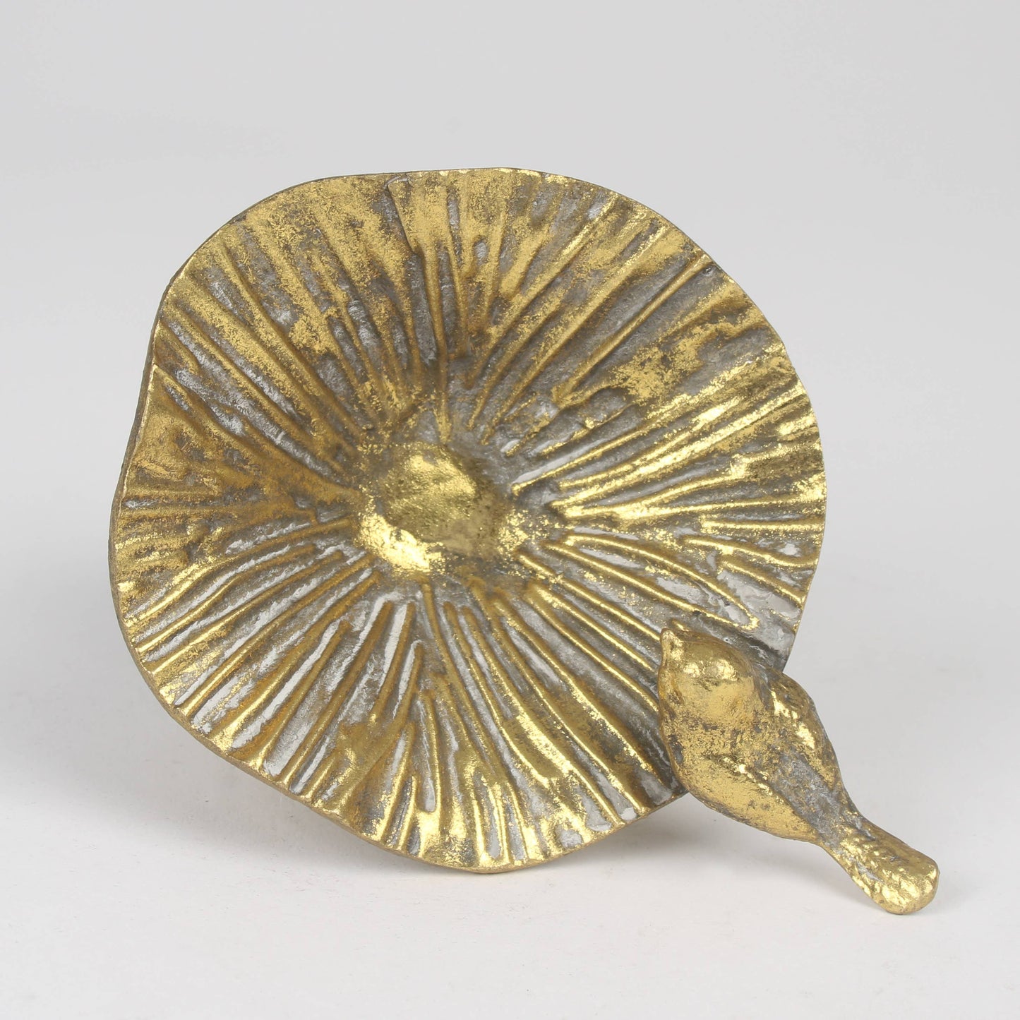 Gold Leaf & Bird Pedestal Trinket Dish – Great for Dice!
