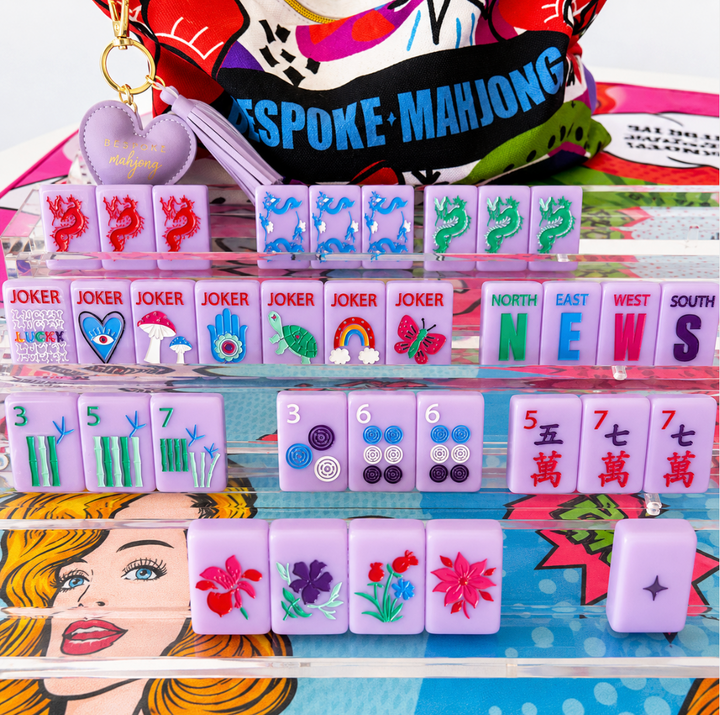 Bespoke Mahjong Lucky Charms French Lavendar