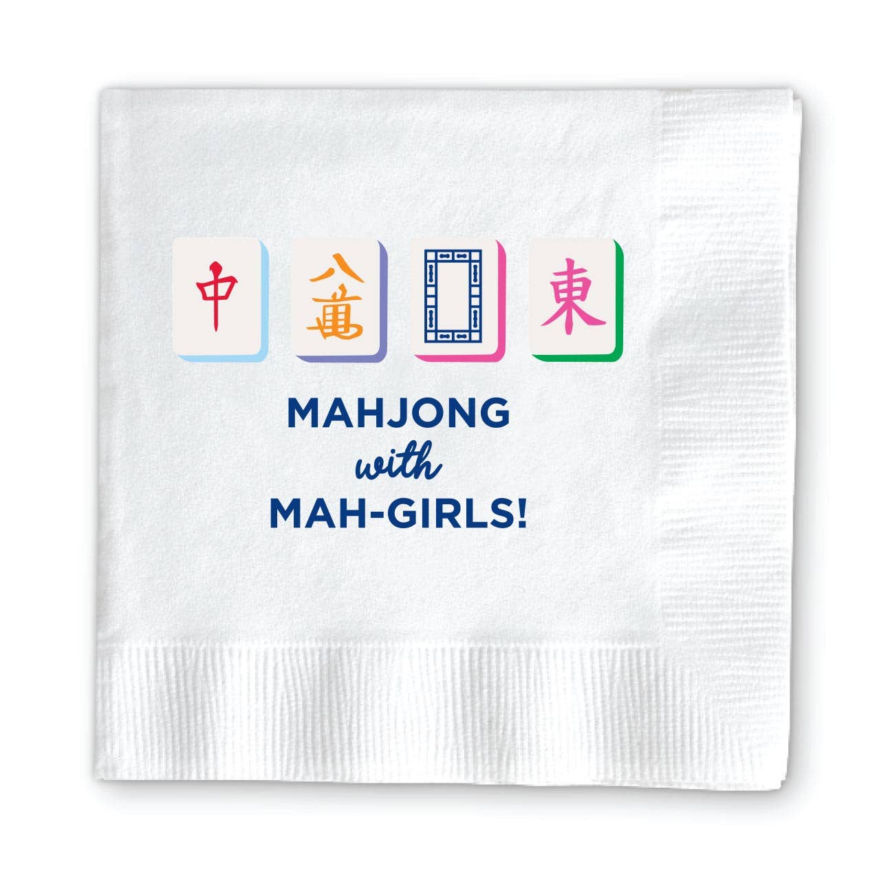 MAHJONG COCKTAIL NAPKINS: JOKER