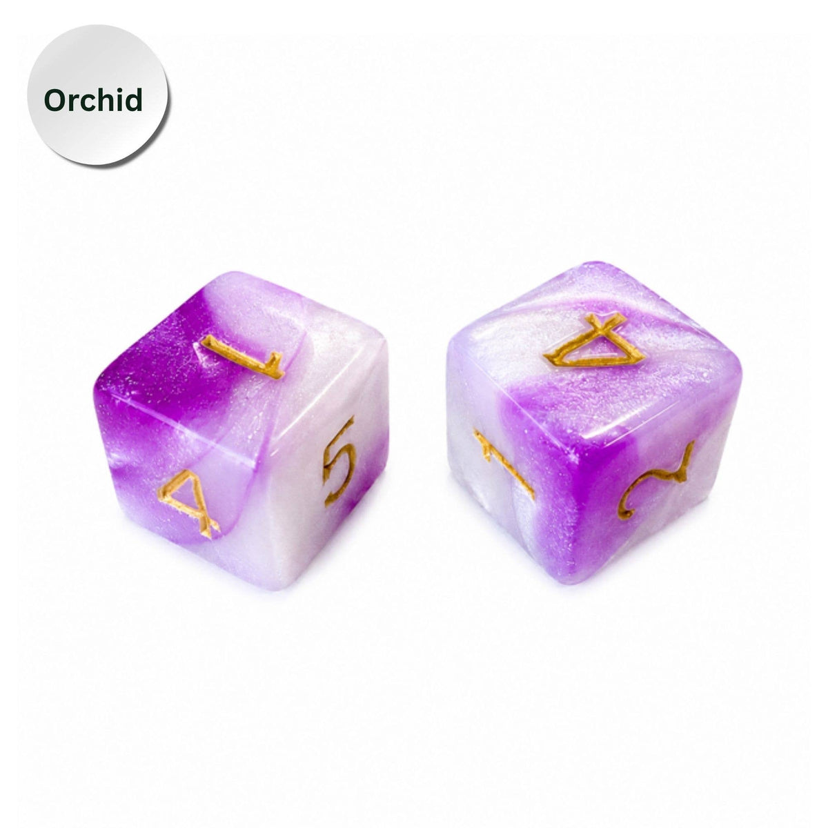 Pearl Dice Mahjong Specialty Dice Gift Ready: Orchid