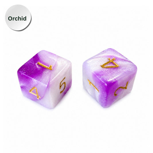 Pearl Dice Mahjong Specialty Dice Gift Ready: Orchid