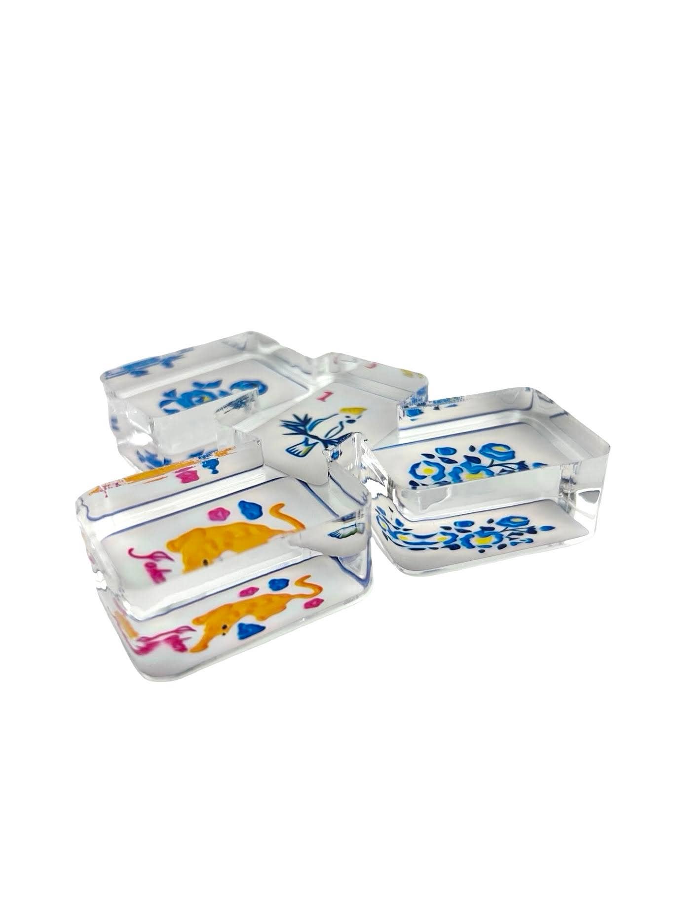 Acrylic Napkin Weight, Mahjong