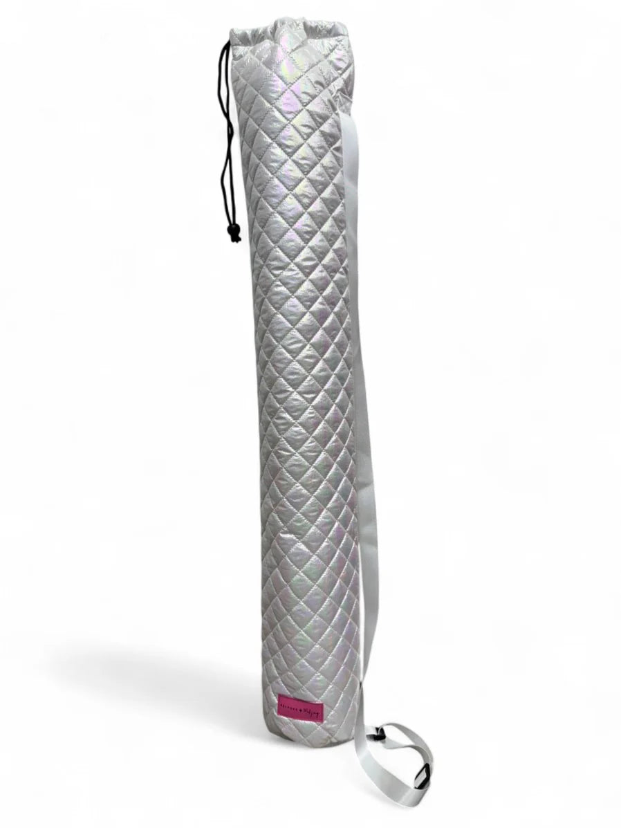 Bespoke Mahjong Patch Perfect Sling Bag - Iridescent White