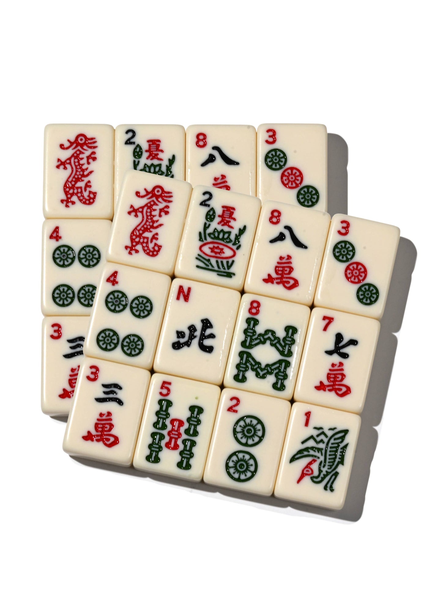 Mahjong Mah Jongg Tile Coaster Set of Two - Real Tiles!