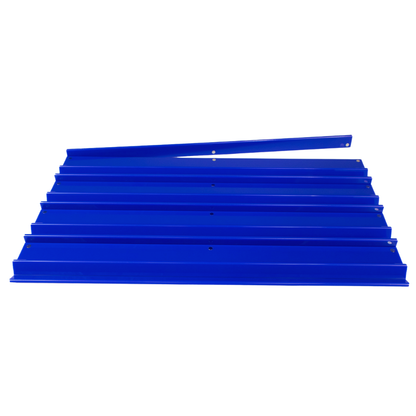 MAHJONG RACKS | Premium Acrylic | 4 Racks + 4 Pushers: Solid Indigo Blue