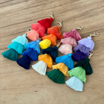 3 Tiered Large Ombre Tassel with Clasp: 12