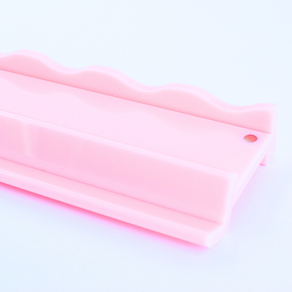 MAHJONG RACK PUSHER ADD ON-MAGNETIC | Premium Acrylic Set(4): Solid-Wavy-Macaron Pink