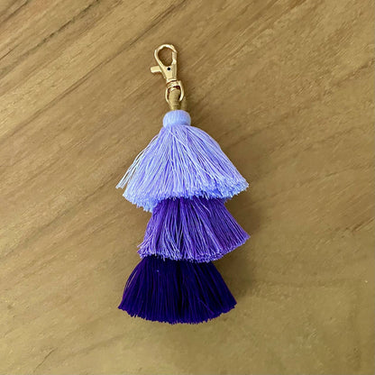 3 Tiered Large Ombre Tassel with Clasp: 9