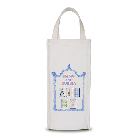 Wine Bag - Bams and Bubbly - Mahjong