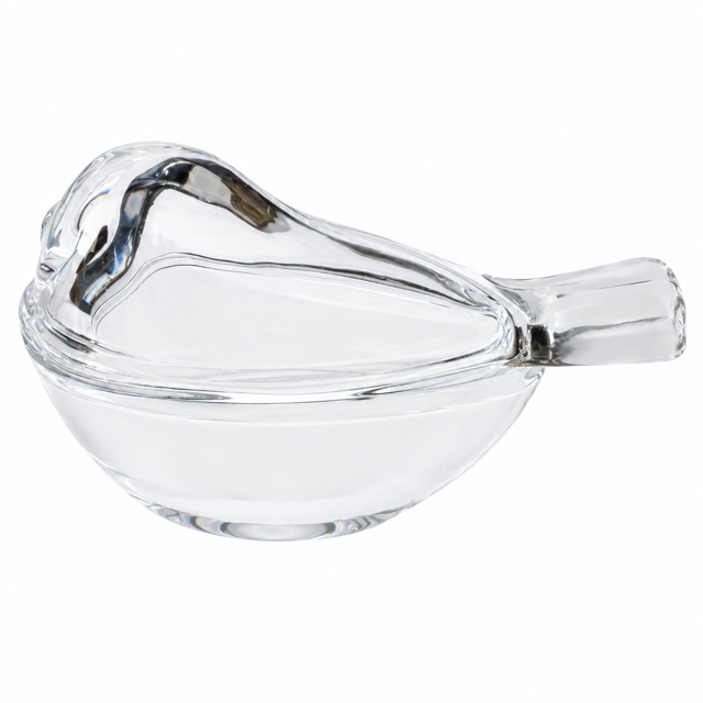 Glass Bird Dice Holder – Mahjong Game Accessory: Clear