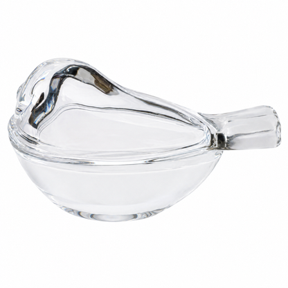 Glass Bird Dice Holder – Mahjong Game Accessory: Clear
