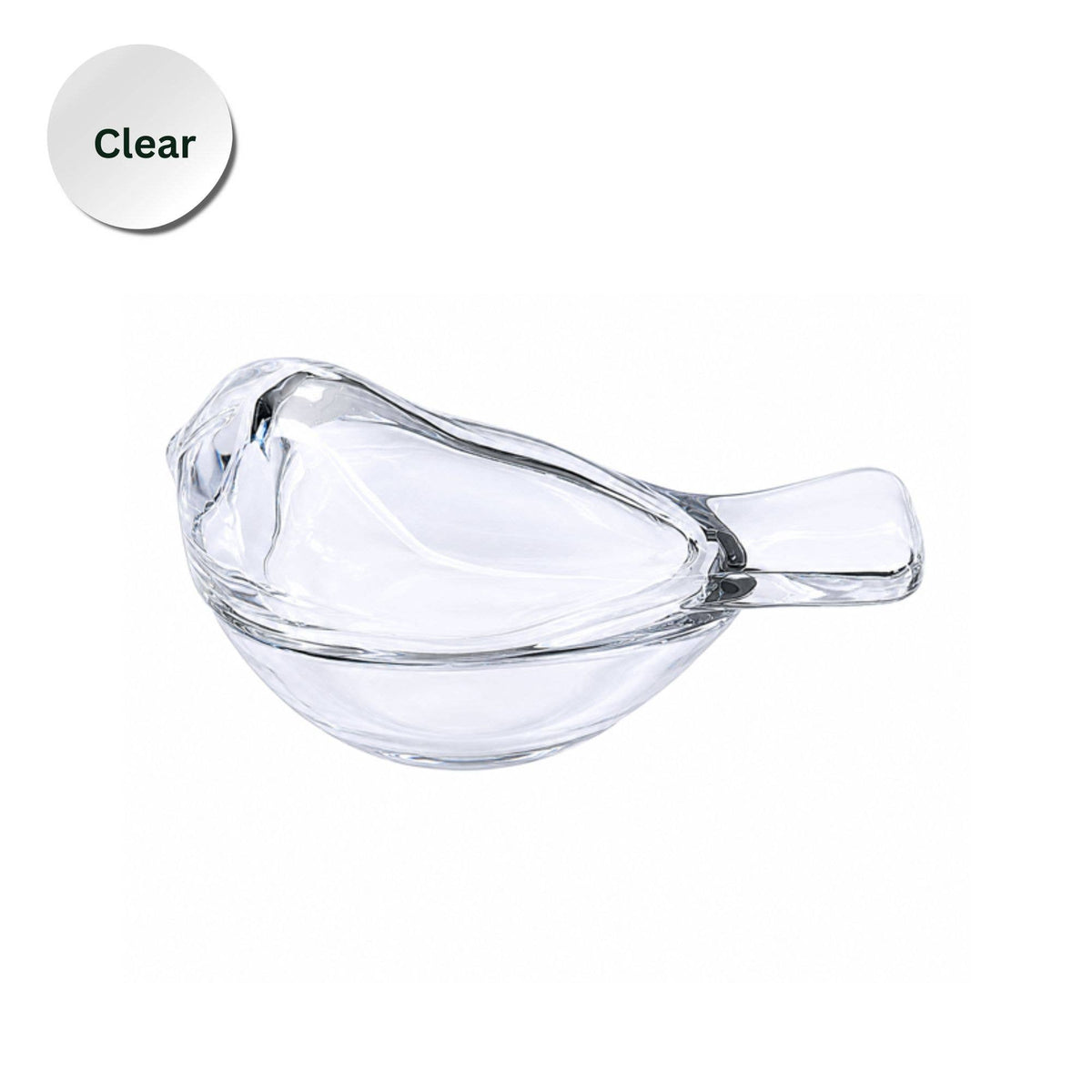 Glass Bird Dice Holder – Mahjong Game Accessory: Clear