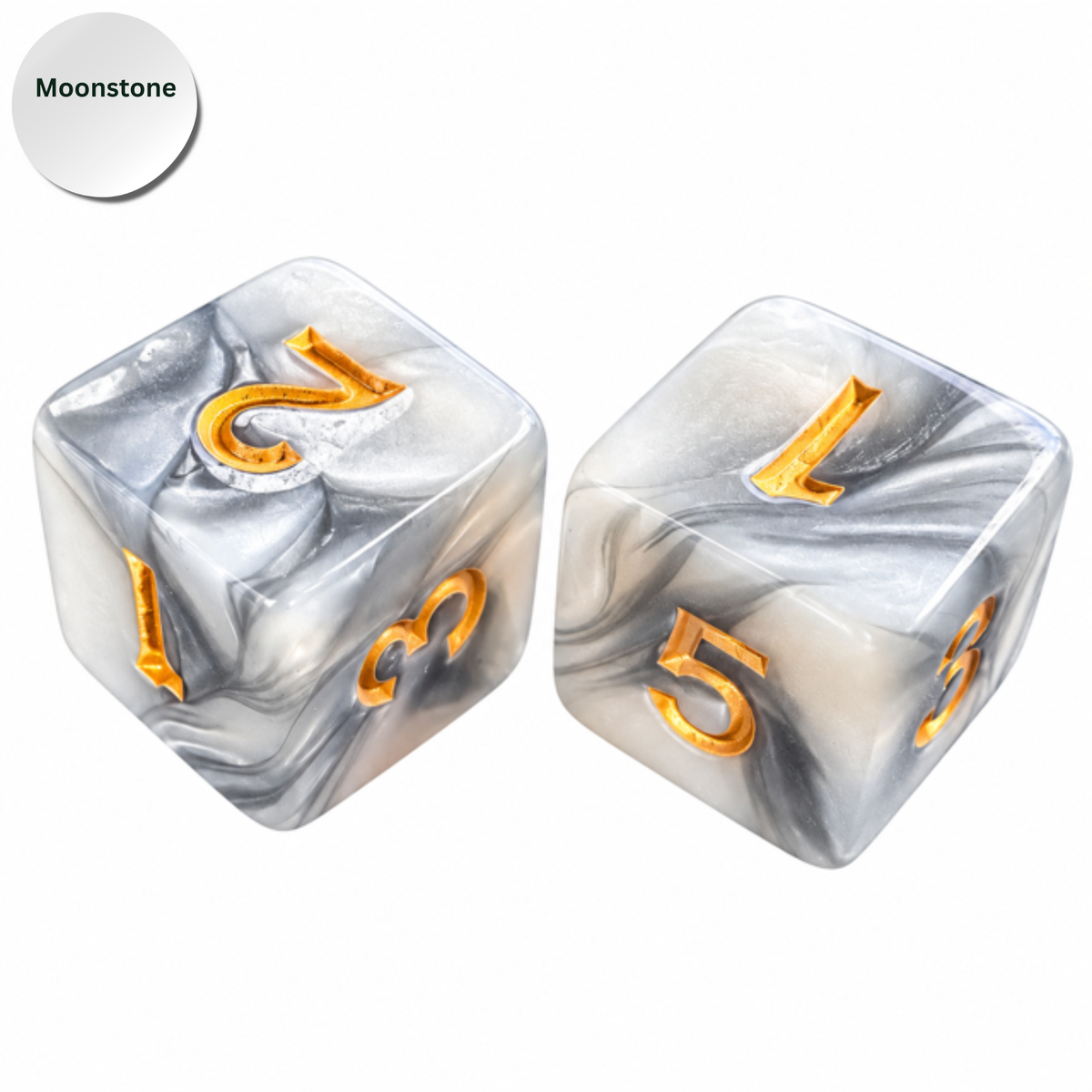 Pearl Dice Mahjong Specialty Dice Gift Ready: Ivory