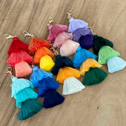 3 Tiered Large Ombre Tassel with Clasp: 5