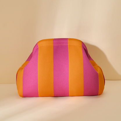 Woodland Color-block Striped Knit Tile Clutch in Various colors