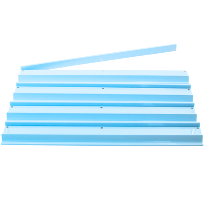 MAHJONG RACKS | Premium Acrylic | 4 Racks + 4 Pushers: Solid Indigo Blue
