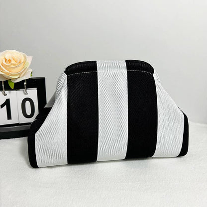 Woodland Color-block Striped Knit Tile Clutch in Various colors