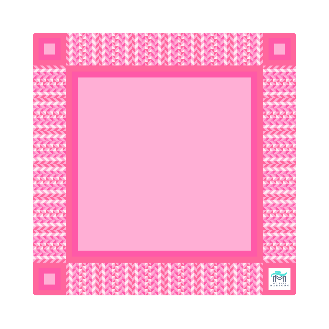 MAHJONG MAT  |  Prism  |  33" x 33": Prism Pink