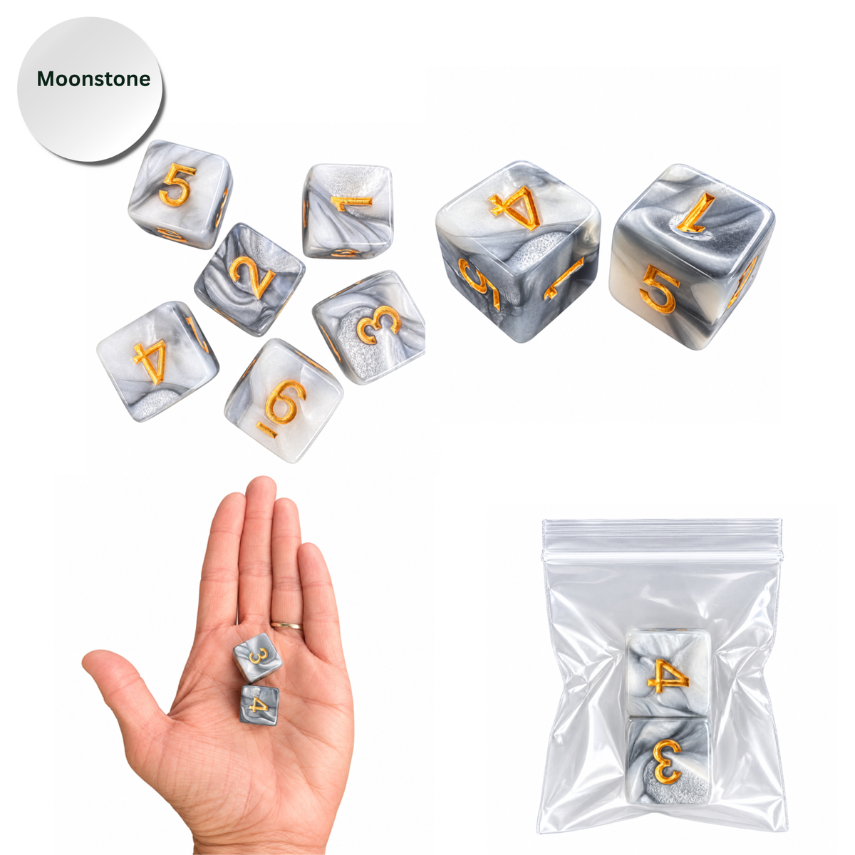 Pearl Dice Mahjong Specialty Dice Gift Ready: Ivory