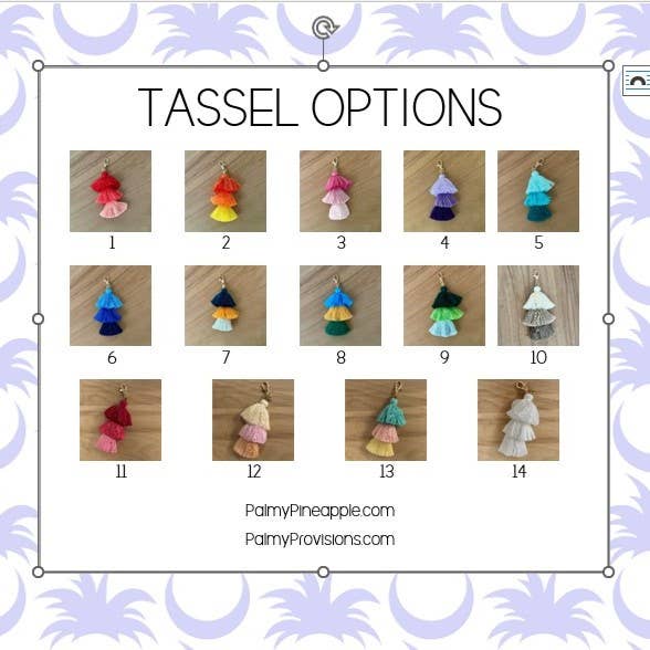 3 Tiered Large Ombre Tassel with Clasp: 3
