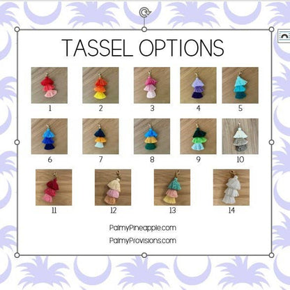 3 Tiered Large Ombre Tassel with Clasp: 12