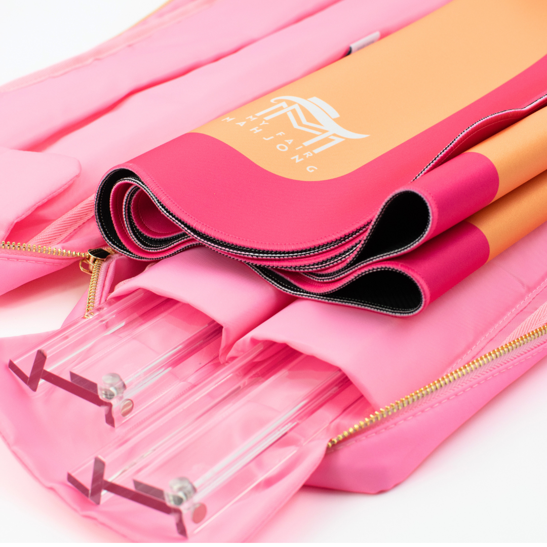 Mahjong Rack Bag  |  Fits 20" Racks + Folded Mat : Arrows- Purple Rack Bag