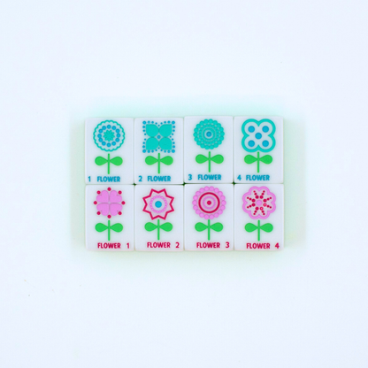 Crystal Confetti Lemon-Lime | Mahjong with a Sprinkle of Color and Joy | 1.25" x 0.9" x 0.7"