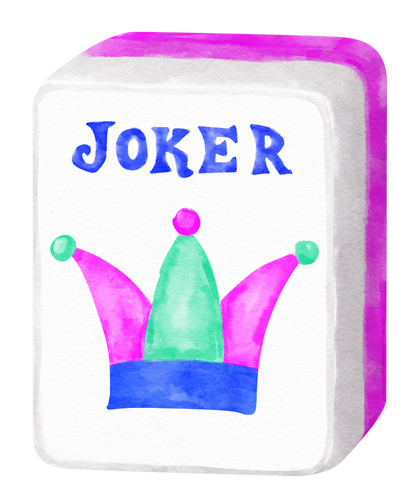 Mahj Party Pair Door Hanger: Without Bow (Ribbon Hanger Only)