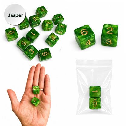 Pearl Dice Mahjong Specialty Dice Gift Ready: Jasper