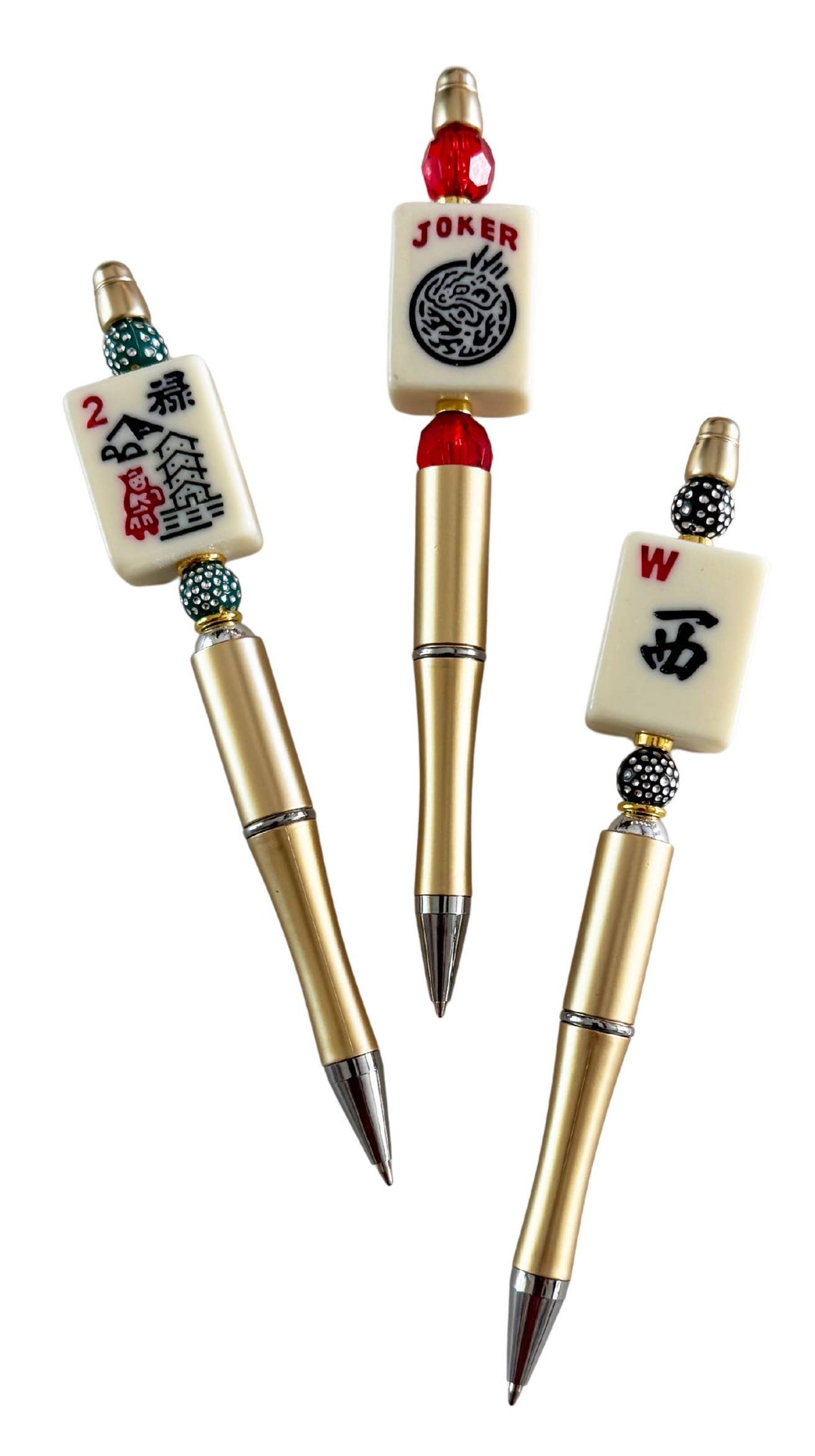 Mahjong Mah Jongg Tile Pen with Real Tile
