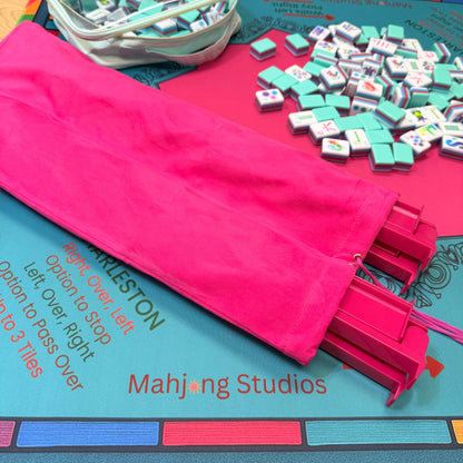 Mahjong Rack Storage Bag – Fits 17.5"–20" Mahjong Racks: Hot Pink
