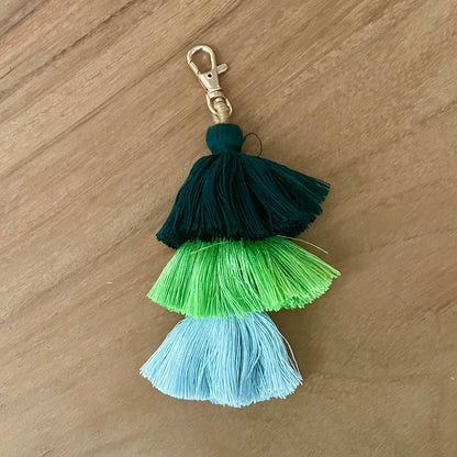 3 Tiered Large Ombre Tassel with Clasp: 9