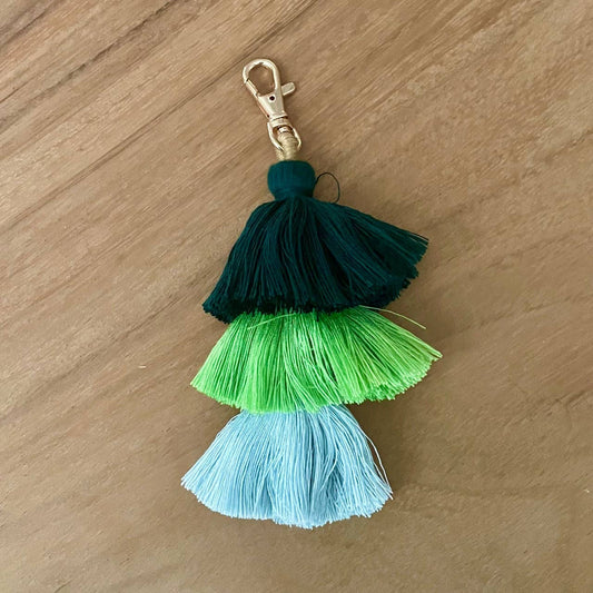 3 Tiered Large Ombre Tassel with Clasp: 9