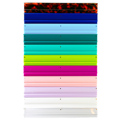 MAHJONG RACKS | Premium Acrylic | 4 Racks + 4 Pushers: Transparent Clear