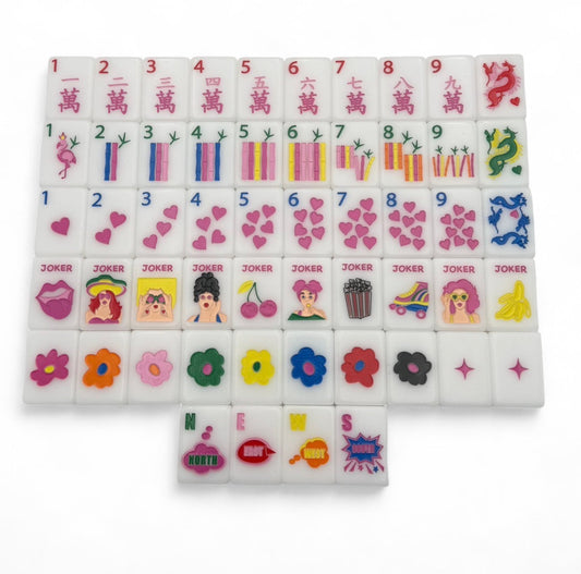 Bespoke Mahjong Pop Diva set Bright White