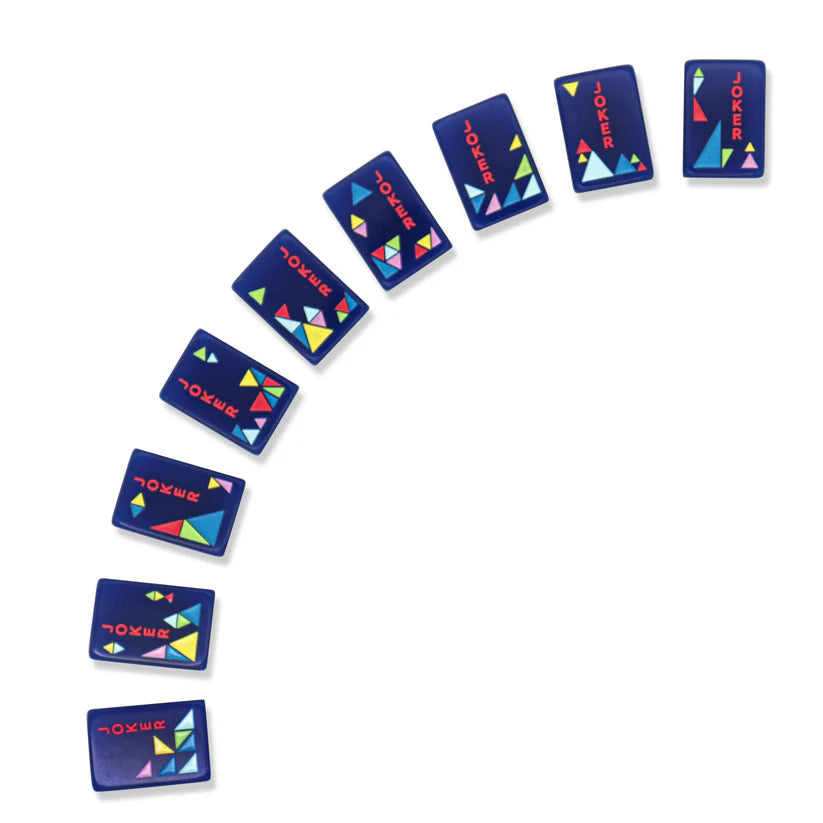 Four Friends Navy Architectural Mahjong Tile Set