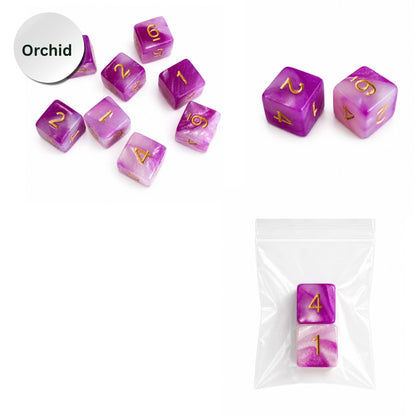 Pearl Dice Mahjong Specialty Dice Gift Ready: Orchid