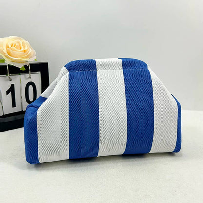 Woodland Color-block Striped Knit Tile Clutch in Various colors