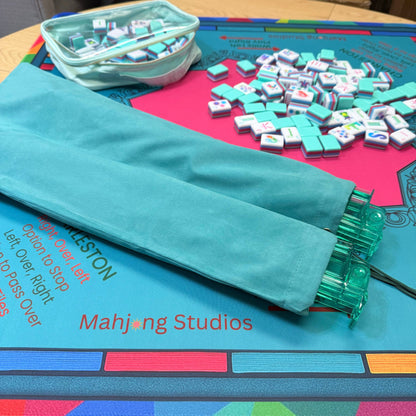 Mahjong Rack Storage Bag – Fits 17.5"–20" Mahjong Racks: Light Blue