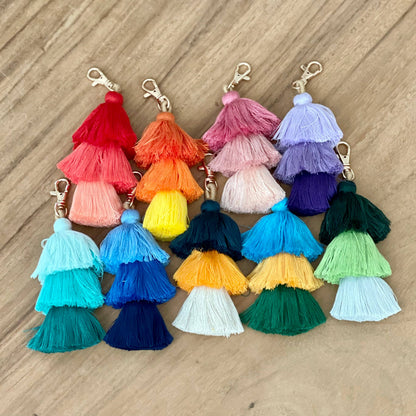 3 Tiered Large Ombre Tassel with Clasp: 9