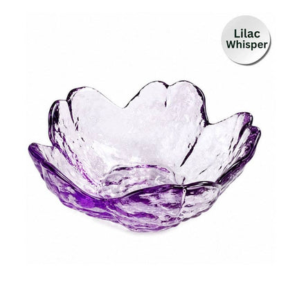 Glass Flower Dice Holder for Mahjong – Mahjong Accessory : Peach Bellini