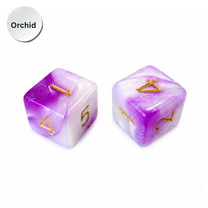 Pearl Dice Mahjong Specialty Dice Gift Ready: Orchid