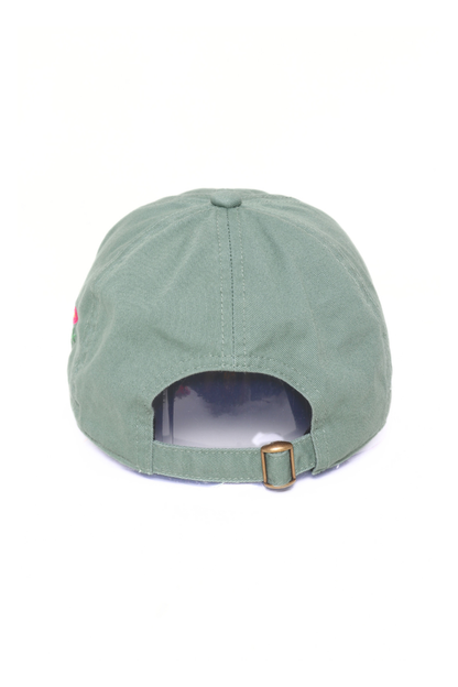 MAHJONG Heart Tiles Embroidered Baseball Cap: Black