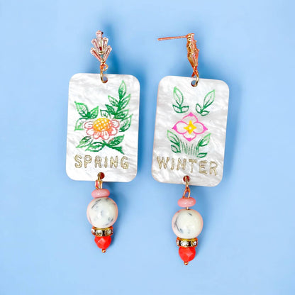 Mahjong Seasons Dangle Earrings