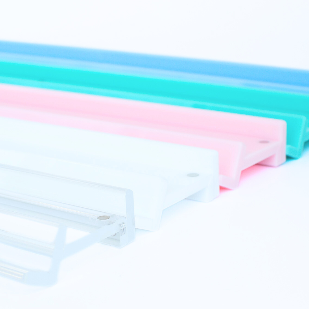 MAHJONG RACKS | Premium Acrylic | 4 Racks + 4 Pushers: Solid Macaron Purple
