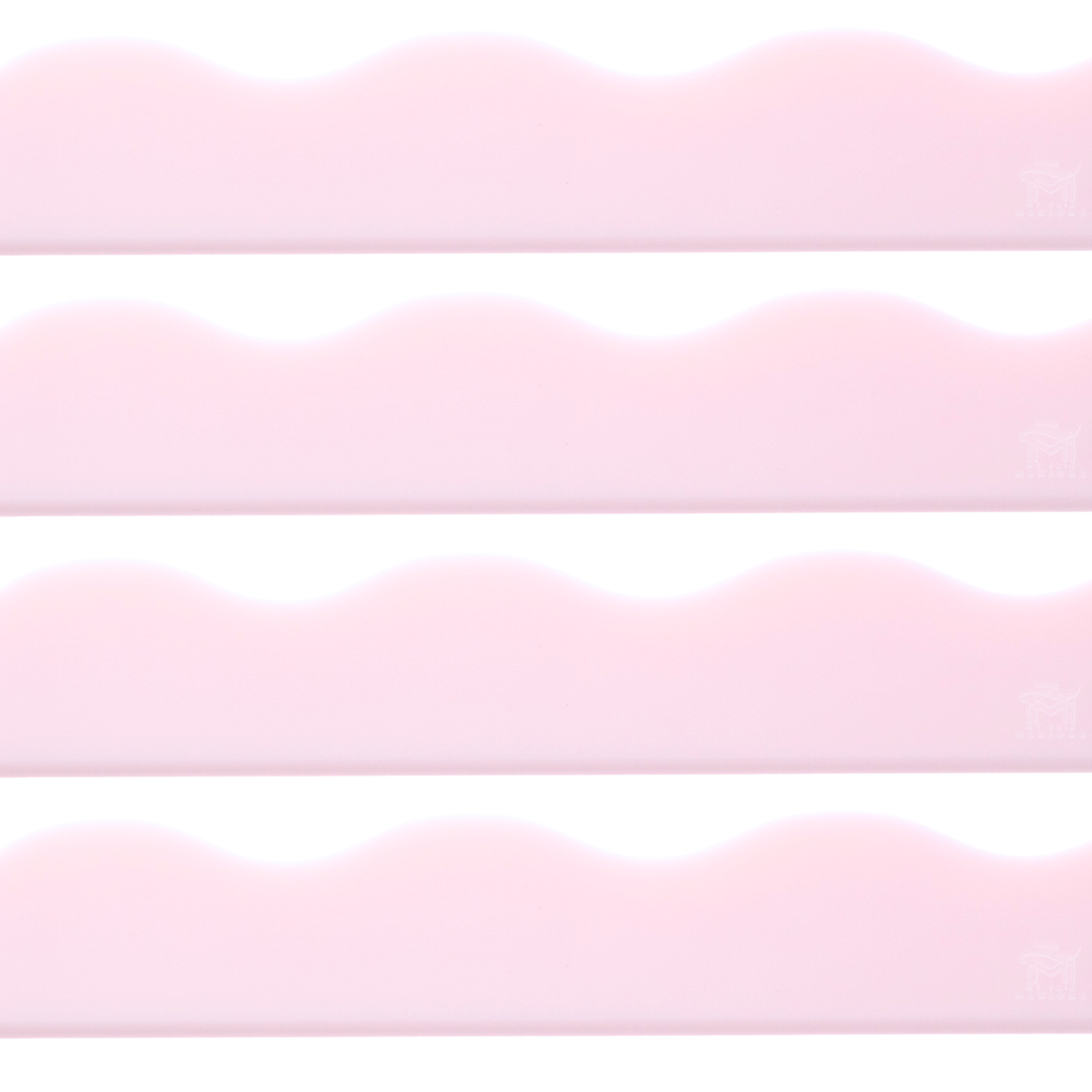 MAHJONG RACK PUSHER ADD ON-MAGNETIC | Premium Acrylic Set(4): Solid-Wavy-Macaron Pink