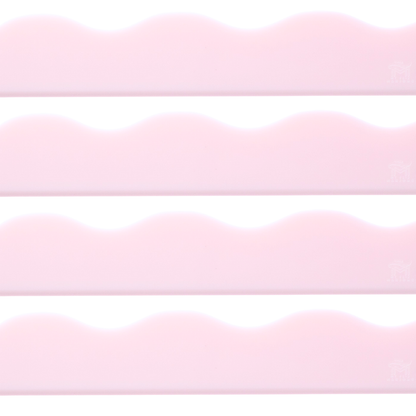 MAHJONG RACK PUSHER ADD ON-MAGNETIC | Premium Acrylic Set(4): Solid-Wavy-Macaron Pink