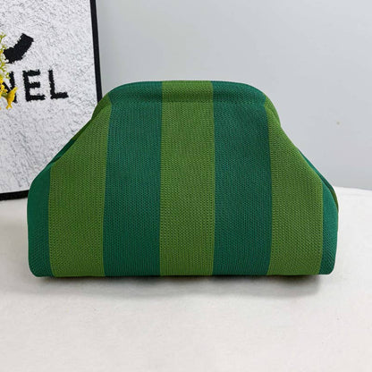 Woodland Color-block Striped Knit Tile Clutch in Various colors