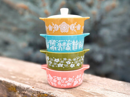 Pyrex-Inspired Butterprint Casserole Ceramic Trinket Box